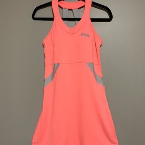 Fila bright pink tennis dress